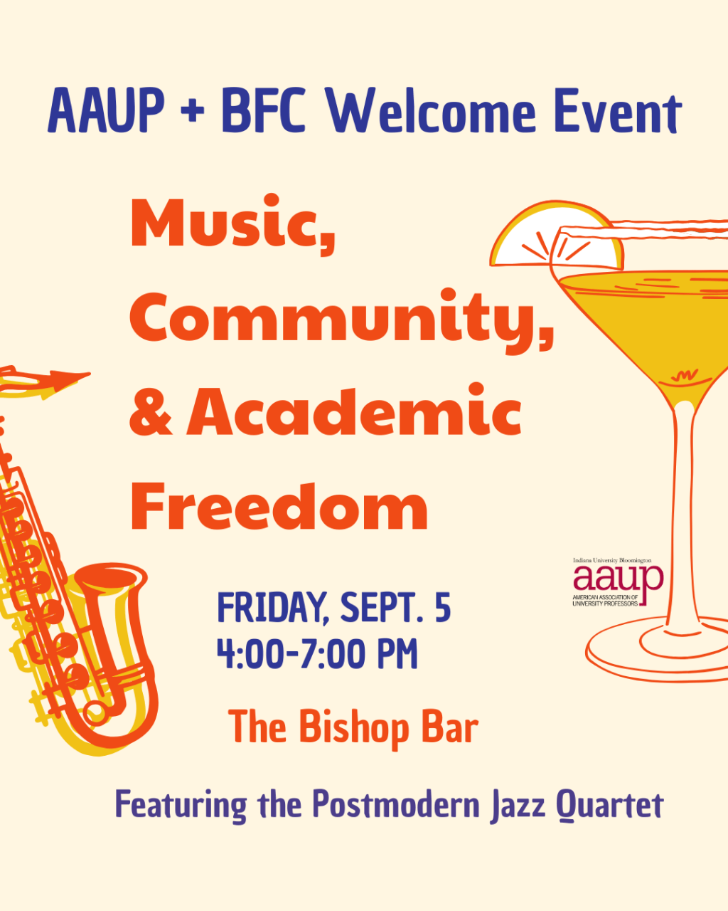 September 5, 2025: AAUP & BFC Welcome&nbsp;Event