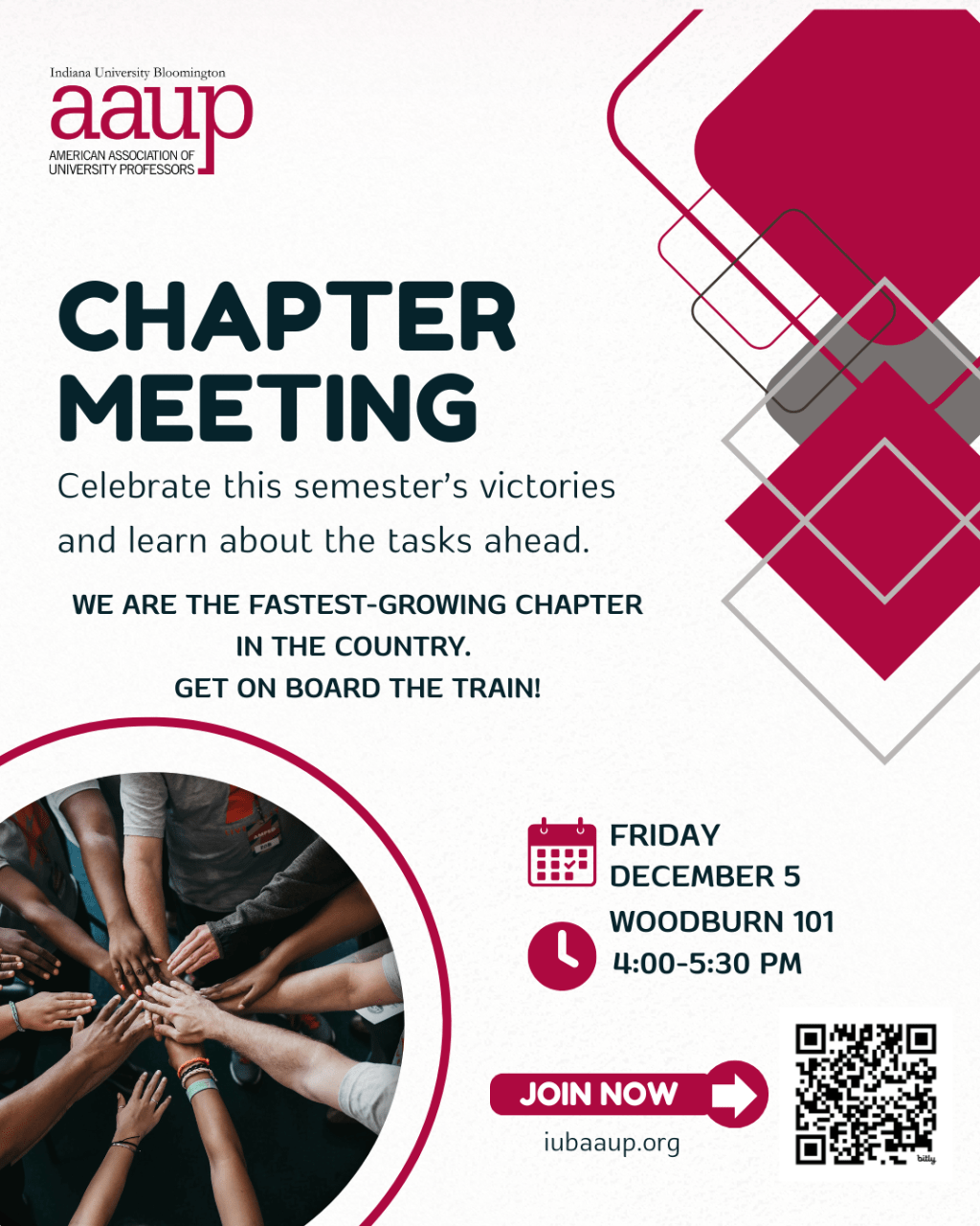 December 5, 2025: IUB AAUP All-Members Chapter&nbsp;Meeting